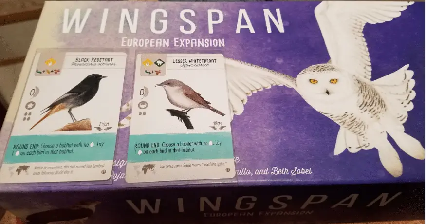 Top Wingspan European Expansion Cards: Black Redstart and Lesser Whitethroat