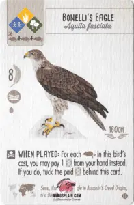 Wingspan Card - Bonelli's Eagle - Wingsplain