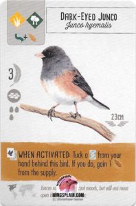 Wingspan Card - Dark-Eyed Junco