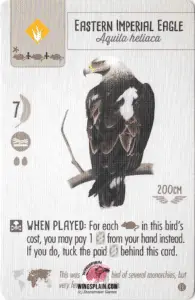 Wingspan Card - Eastern Imperial Eagle