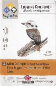 Wingspan Card - Laughing Kookaburra
