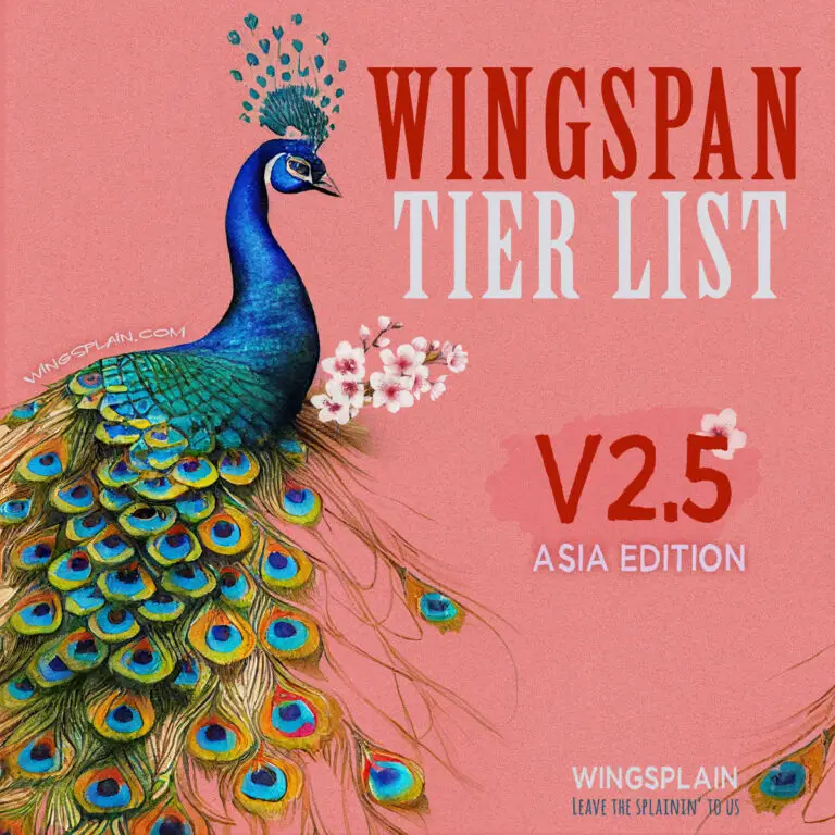 Wingspan Asia Bird Card Tier List Update • Wingsplain