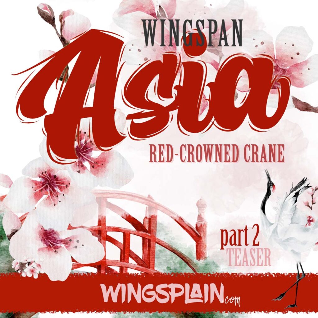 Wingspan Asian Expansion Announcement - Red-Crowned Crane