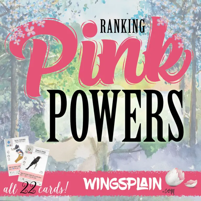 Wingspan Game Strategy - Ranking Pink Power Cards