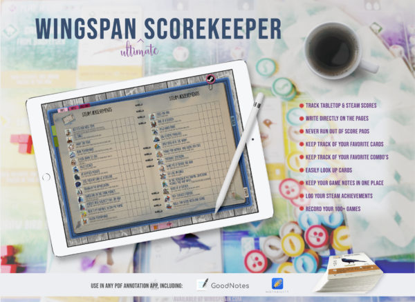 Wingspan Digital Scorepad iPad