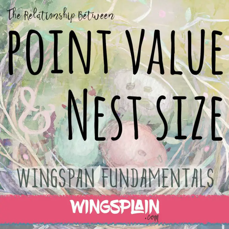 The Connection Between Point Value and Nest Size in Wingspan Game