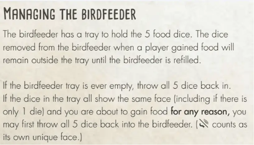 Managing the Birdfeeder Wingspan FAQ